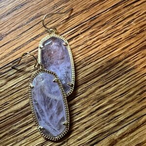 Kendra Scott Elle drop earrings - lilac